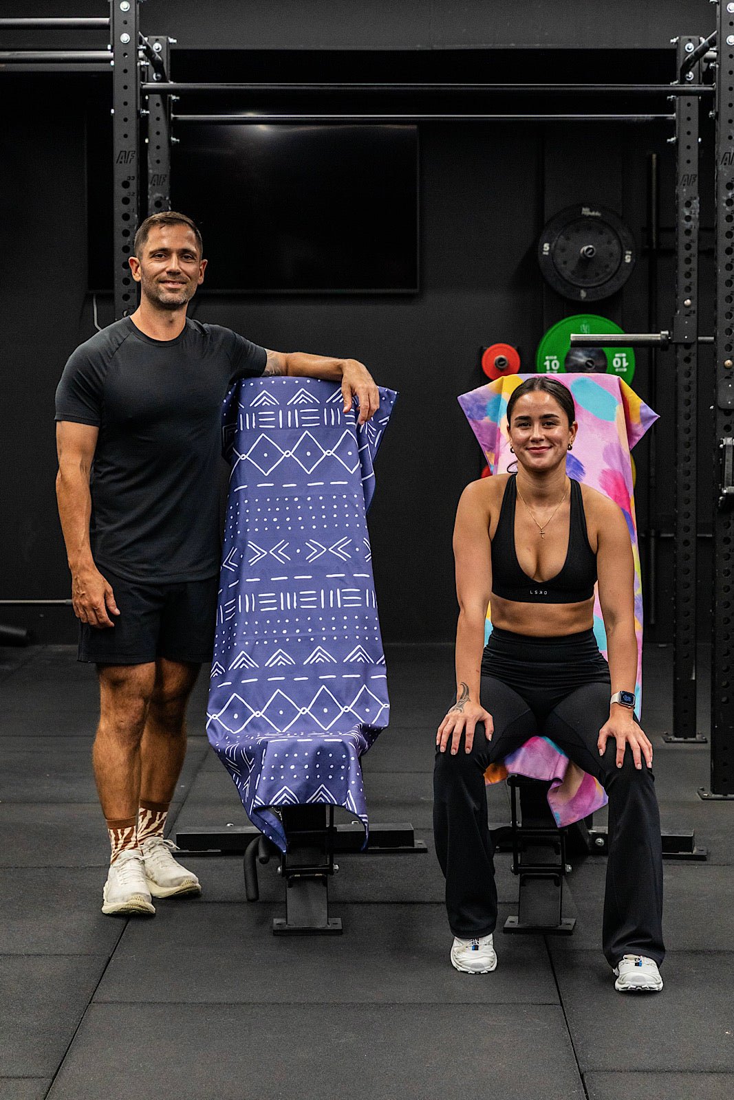 Hooded Aztec Blue Gym Towel - Cheeky Winx