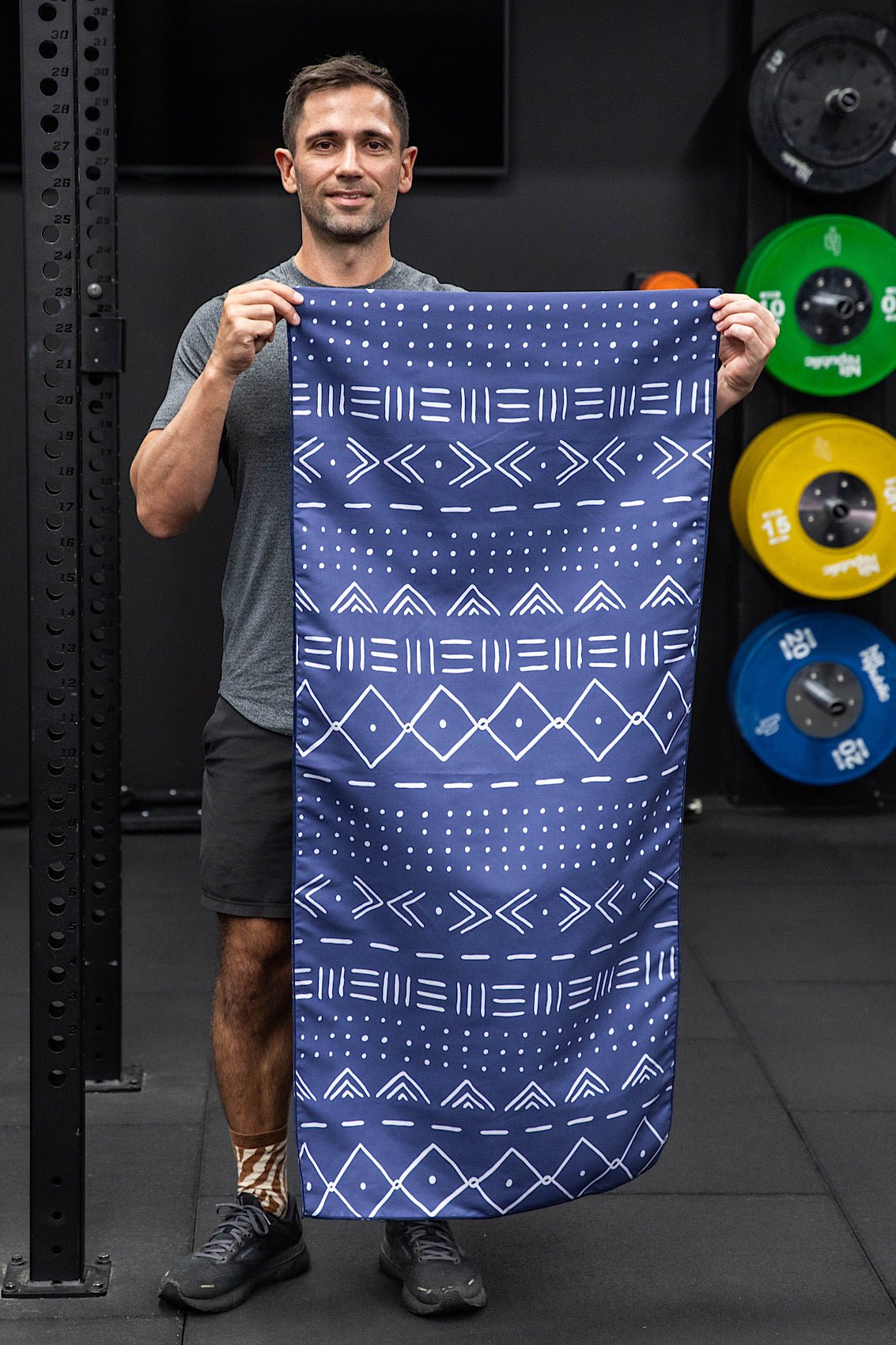 Hooded Aztec Blue Gym Towel - Cheeky Winx