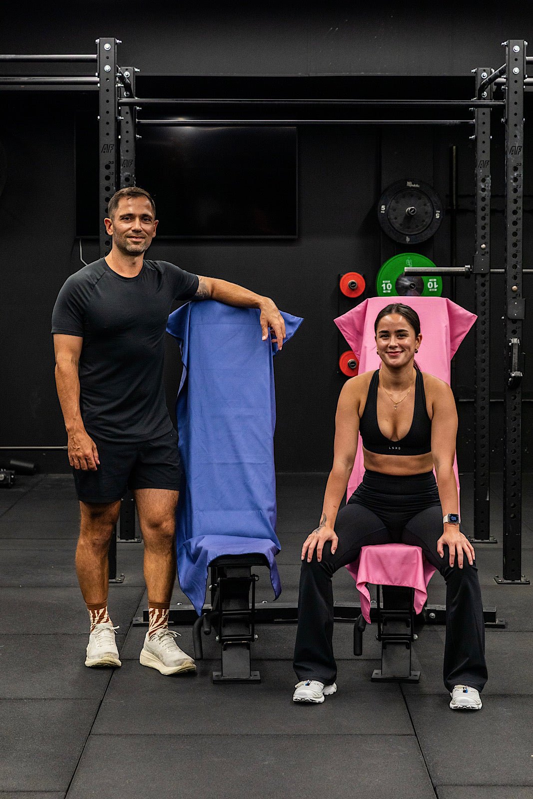 Hooded Basic Navy Blue Gym Towel - Cheeky Winx