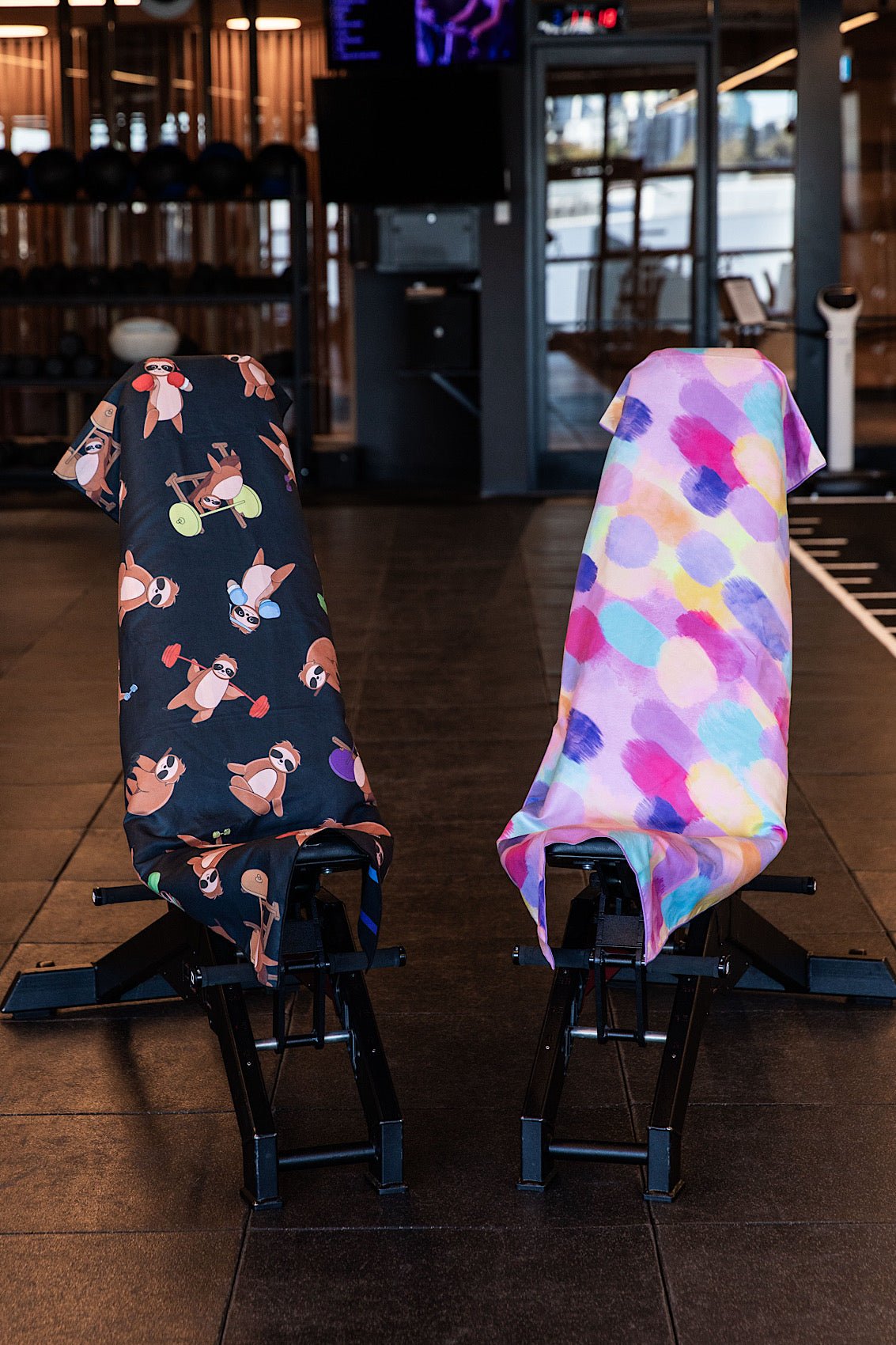 Hooded Shredded Sloths Gym Towel - Cheeky Winx