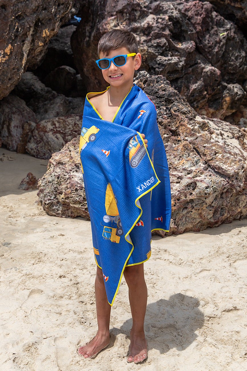 Kids Construction Beach Towel - Cheeky Winx