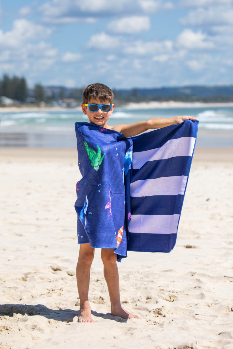 Kids Ocean Animals Beach Towel - Cheeky Winx