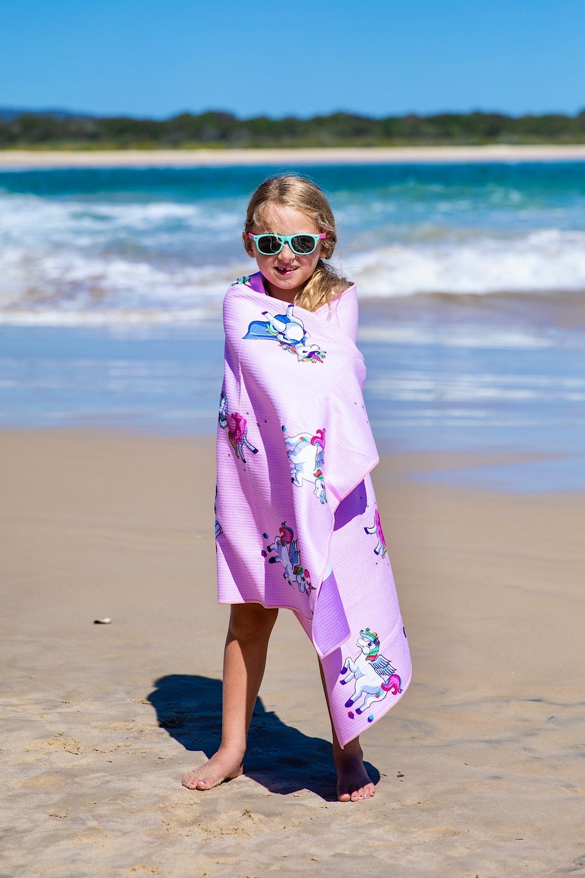 Kids Unicorns Beach Towel - Cheeky Winx