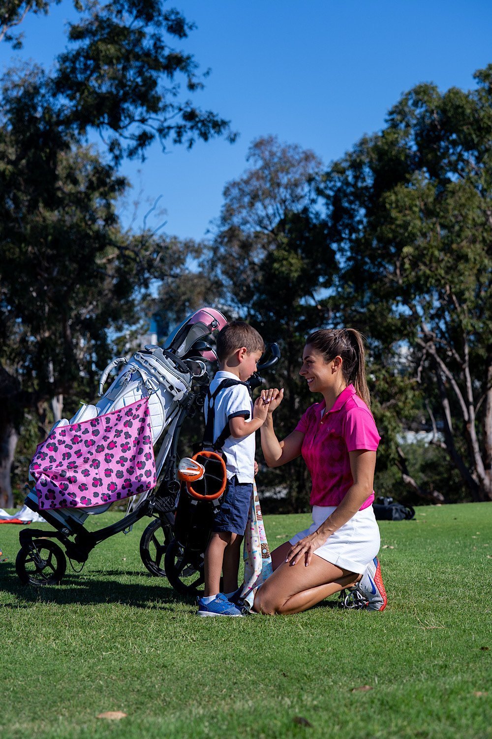 Pink Leopard Golf Towel - Cheeky Winx