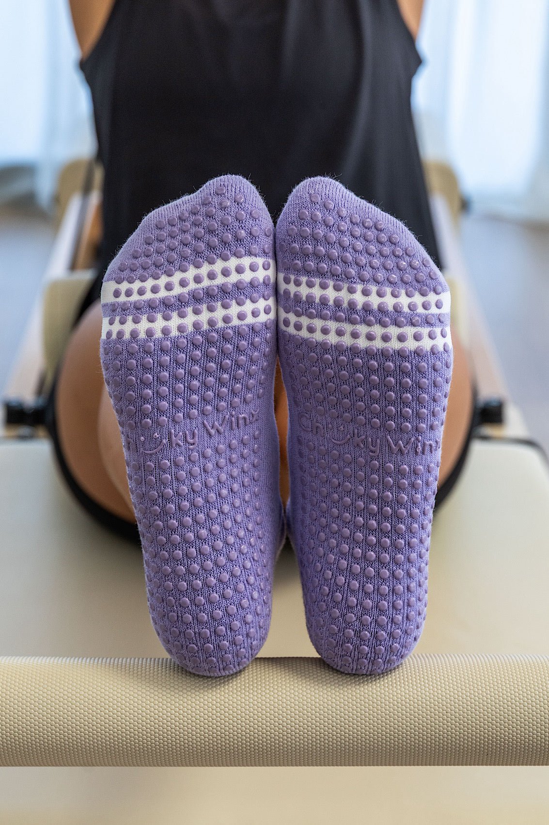 Purple Ankle Grip Socks - Cheeky Winx