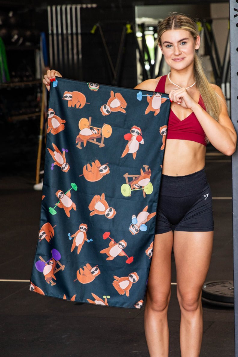 Shredded Sloths Gym Towel - Cheeky Winx